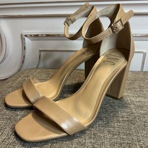 INC International Concepts Tan Block Heel Sandals